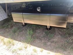 2019 Fuso Canter 515 Wide Cab Rental Pantech With 750Kg Tuckaway Tailgate Loader In Stock Now! White