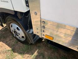 2019 Fuso Canter 515 Wide Cab Rental Pantech With 750Kg Tuckaway Tailgate Loader In Stock Now! White