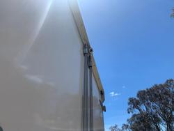 2019 Fuso Canter 515 Wide Cab Rental Pantech With 750Kg Tuckaway Tailgate Loader In Stock Now! White