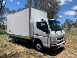 Fuso Canter 515 Wide CAB Rental Pantech With 750KG Tuckaway Tailgate Loader