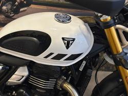 2025 Triumph Scrambler 400 XC Scrambler White