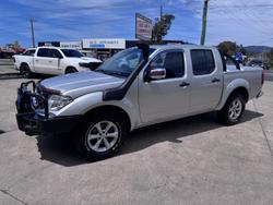 2011 Nissan Navara ST-X D40 MY10 4X4 Dual Range Silver Lightening
