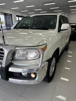 2012 Toyota Landcruiser Sahara VDJ200R MY10 4X4 Constant Glacier White