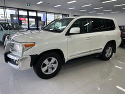 2012 Toyota Landcruiser Sahara VDJ200R MY10 4X4 Constant Glacier White