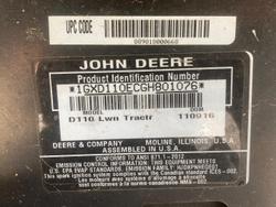 2015 John Deere D110