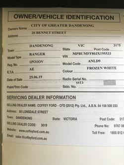 2018 Ford Ranger XL Hi-Rider PX MkIII MY19 4x2 Frozen White