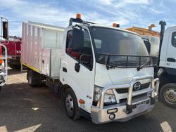 2016 Hino 300 716 wood chipper WHITE