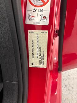 2020 Volkswagen Golf R 7.5 MY20 Four Wheel Drive Tornado Red