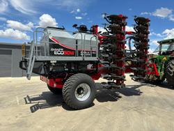 0 SERAFIN ECOSOW SINGLE DISC NARROWFOLD SEEDER WITH BALDAN UNITS USED RED