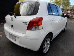 2008 Toyota Yaris YRS NCP91R MY09 Snow Cap White