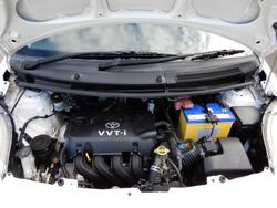 2008 Toyota Yaris YRS NCP91R MY09 Snow Cap White