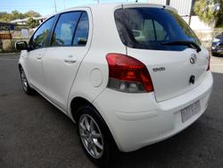 2008 Toyota Yaris YRS NCP91R MY09 Snow Cap White