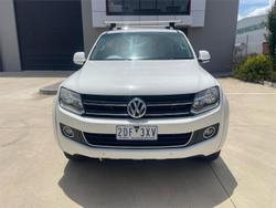 2013 Volkswagen Amarok TDI420 Highline 2H MY13 4X4 Constant Candy White