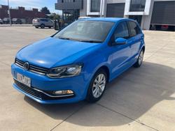 2015 Volkswagen Polo 81TSI Comfortline 6R MY15 Cornflower Blue
