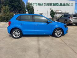 2015 Volkswagen Polo 81TSI Comfortline 6R MY15 Cornflower Blue