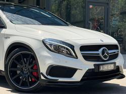 2016 Mercedes-Benz GLA-Class GLA45 AMG X156 Four Wheel Drive Cirrus White