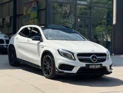 2016 Mercedes-Benz GLA-Class GLA45 AMG X156 Four Wheel Drive Cirrus White