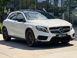 2016 Mercedes-Benz GLA-Class GLA45 AMG X156 Four Wheel Drive Cirrus White