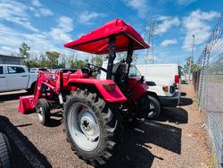 2022 Mahindra Agricultural Mahindra Tractor - 4025 - 2WD - 8/2 SLIDING MESH ROPS 4in1 Bucket Included Red