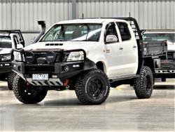 2012 Toyota Hilux SR KUN26R MY12 4X4 Glacier White