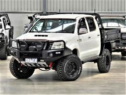 2012 Toyota Hilux SR KUN26R MY12 4X4 Glacier White