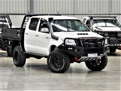2012 Toyota Hilux SR KUN26R MY12 4X4 Glacier White