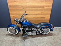 2005 Harley-davidson FLSTFI FAT BOY Blue
