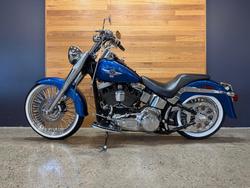 2005 Harley-davidson FLSTFI FAT BOY Blue