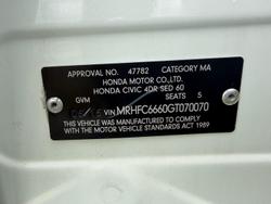 2016 Honda Civic VTi-S