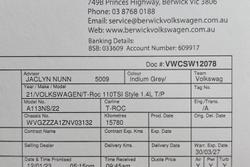 2021 Volkswagen T-Roc 110TSI Style