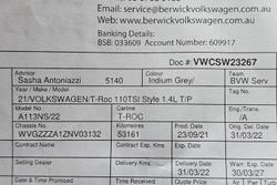 2021 Volkswagen T-Roc 110TSI Style