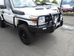 2013 Toyota Landcruiser Workmate VDJ79R MY13 4X4 Dual Range French Vanilla