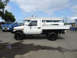 2013 Toyota Landcruiser Workmate VDJ79R MY13 4X4 Dual Range French Vanilla
