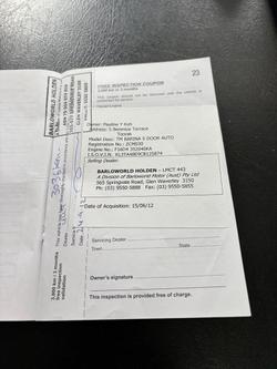 2012 Holden Barina CD TM MY13 Nitrate