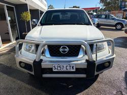 2011 Nissan Navara ST D40 MY11 4X4 Dual Range Polar White
