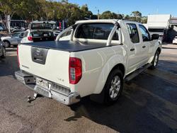 2011 Nissan Navara ST D40 MY11 4X4 Dual Range Polar White