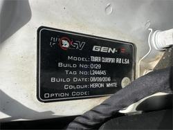 2016 HSV CLUBSPORT R8 TOURER LSA GEN F2 White