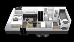 2026 Wonderland RV Amaroo 2106 Rear Bunk Layout