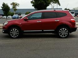 2011 Nissan Dualis +2 Ti J10 Series II MY10 Magnetic Red
