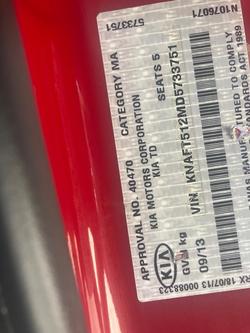 2013 Kia Cerato Si TD MY13 Temptation Red