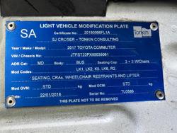 2017 Toyota Hiace Commuter