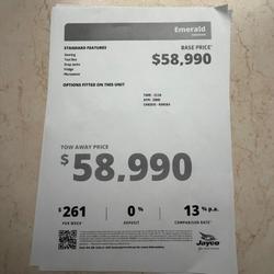 2015 AVIDA EMERALD CV5934QB