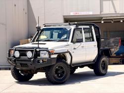 2015 Toyota Landcruiser Workmate VDJ79R 4X4 Dual Range French Vanilla