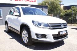 2014 Volkswagen Tiguan 132TSI Pacific 5N MY14 Four Wheel Drive Pure White