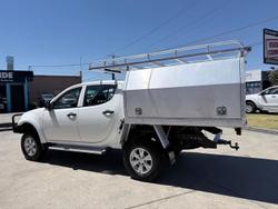 2015 Mitsubishi Triton GLX MN MY15 4X4 Dual Range White