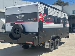 2026 JB Caravans Gator X 18'6 Tandem Axle Rear Door