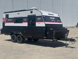 2026 JB Caravans Gator X 18'6 Tandem Axle Rear Door