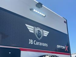 2026 JB Caravans Gator X 18'6 Tandem Axle Rear Door