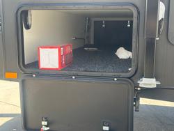 2026 JB Caravans Gator X 18'6 Tandem Axle Rear Door