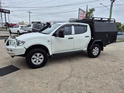 2015 Mitsubishi Triton GLX MN MY15 4X4 Dual Range White